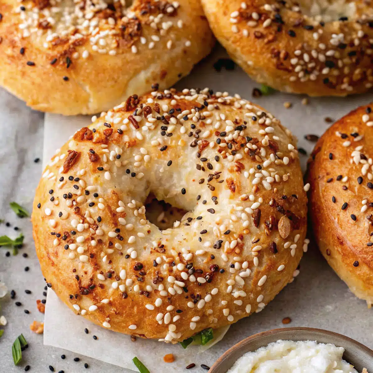 Cottage Cheese Bagels