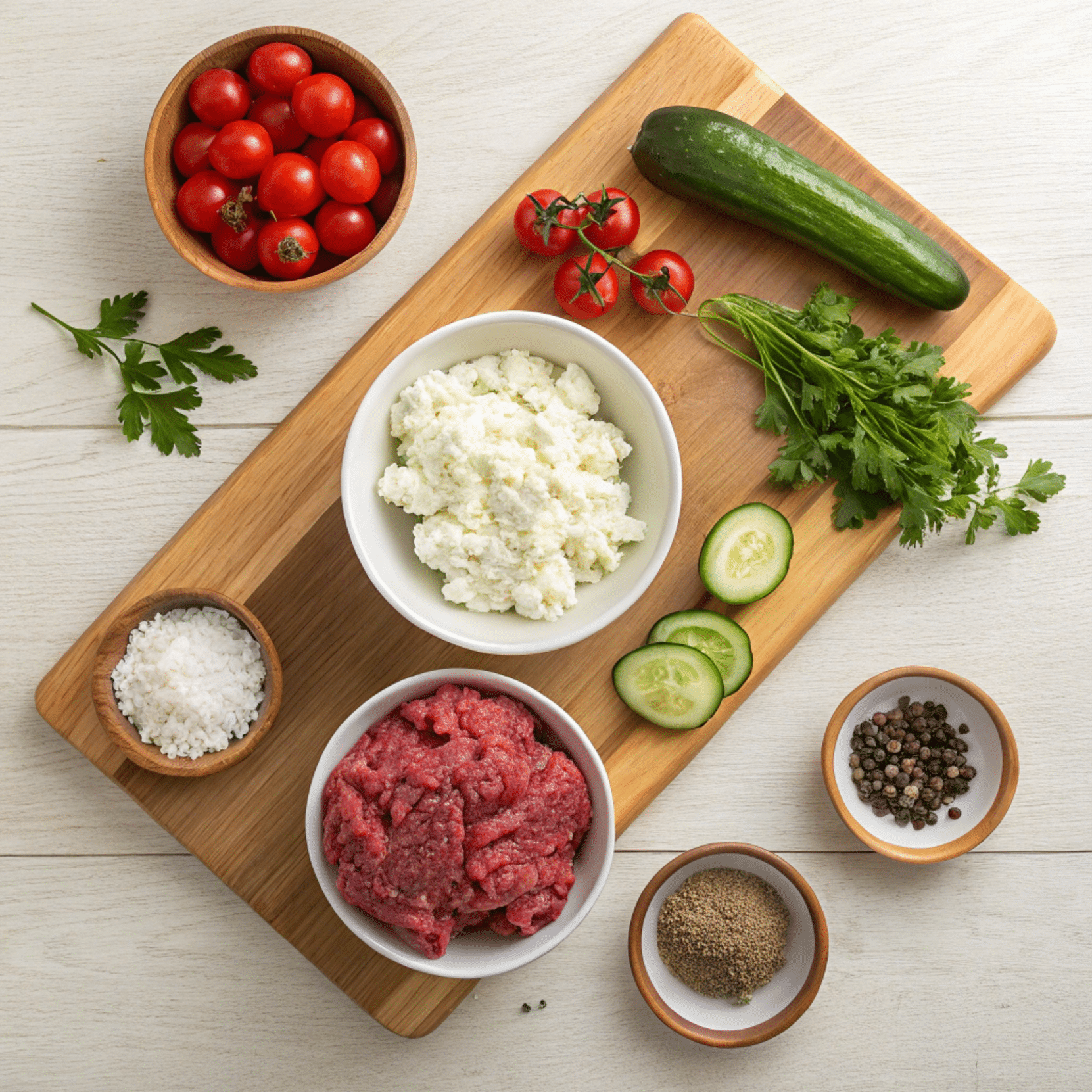 ground beef cottage cheese bowl ingredients